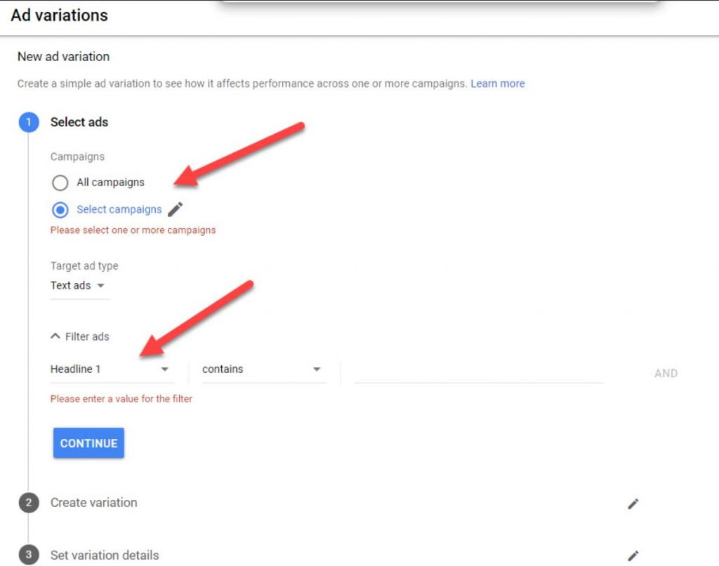 Google Ads tools